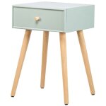 Nordlys - table de chevet nuit appoint scandinave en bois tiroir