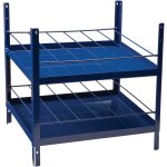 Fp - l�ment d'�tag�re logs 180 h520xl540xp390 mm bleu ral 5022 2 x 6 rang�es appropri� pour bombes a�rosol ...