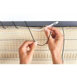 Nortene kit de fixation pour brise vue tiss  boutonnire  fixing cord