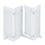 Northix - barriere de securite blanche avec porte 92 cm Northix - barriere de securite blanche avec porte 92 cm