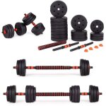 Northix - halteres reglables 2x ensemble dhalteres de 20 kg barre de 40 kg