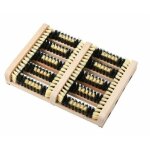 Markenartikel - essuie - pieds pour chaussures et bottes en bois avec brosses 35x26x5, 5 cm