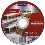 Norton - disque  trononner fin plat intensif mtal 125x1. 6x22. 2
