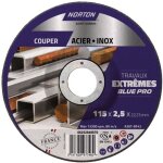 Norton - disque  trononner  moyeu dport mtal / inox 115x2. 5x22. 2