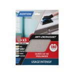 Papier anti encrassant grain 180 3 feuilles - norton