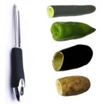 Nouveau couteau � courgettes portable en acier inoxydable, ustensile sp�cial pour courgettes, poivrons ...