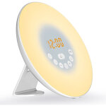 Nouveau r�veil multifonctionnel r�veil analogique lever de soleil color� r�veil avec radio r�veil coucher ...