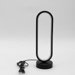 Nouvelle lampe de table led chambre � coucher anneau lampe de table salon noir et blanc usb dimmable ...