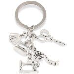 Nouvelle machine � coudre porte - cl�s tailleur porte - cl�s fer ruban � mesurer ciseaux robe porte - ...