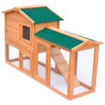Nova - clapier lapin large d'ext�rieur cage enclos � lapin pour petits animaux de compagnie bois 93695 ...