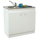 Nova - meuble sous vier decliq 100x60cm 2 portes avec charnires invisibles - neova - s13n22100