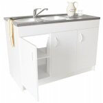 Nova - meuble sous - vier progrs 120 x 60 - 2 portes - nova