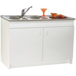 Nova - meuble sous �vier sim'nf 1200x600 2 portes - n�ova - s12n02120