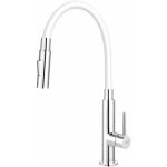 Novaservis - ferro - mitigeur d'�vier avec bras flexible, 2 jets blanc / chrome 70730, 0b
