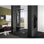 Novellini - colonne de douche dress plus noire 213 cm - noir - noir - 28 - -