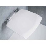 Novellini - sige mural escamotable pour douche en mtal chrom - blanc - blanc - 38 - -