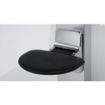 Novellini - sige mural escamotable rond pour douche eva - noir - noir - - http: / / maisondelatendance. ...