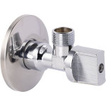 Nt noyon&thiebault - robinet d'arr�t �querre 1 / 4 tour avec rosace chrom� noyon & thiebault m15x21 - ...