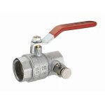 Noyon&thiebault - vanne d'arr�t passage total manette longue femelle � purge f20x27 (3 / 4)