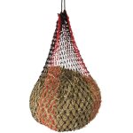 Noir et rouge - filet de foin en nylon  mailles troites