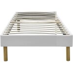 Sommier tapissier 90x190 cm - 18 cm - compatible avec tous matelas - confort optimal - montage rapide ...