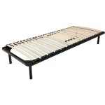 Sommier 90x190 cadre  lattes renforc soutien rglable - 4 pieds x 29 cm en mtal - metal 1, 4 mm - ...
