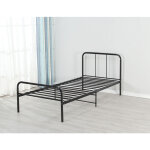 Lit metal moderne 160x200 - cadre de lit ergonomique - compatibilité adulte enfant - sommier solide - ... Lit metal moderne 160x200 - cadre de lit ergonomique - compatibilité adulte enfant - sommier solide - ...