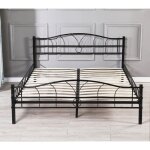 Lit 90x190 metal moderne - compatible adulte enfant - construction solide - confort optimal - design ...