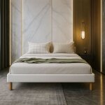 Nuits d'or - sommier tapissier 120x190 cm - 20 cm - 13 lattes - montage rapide et facile - revtement ...