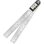 Numérique règle d'angle rapporteur, mesure d'angle à 0° - 360°, mesure d'angle en acier inoxydable avec ... Numérique règle d'angle rapporteur, mesure d'angle à 0° - 360°, mesure d'angle en acier inoxydable avec ...