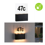 Num�ro de maison � led solaire light neda ip44 2200k 30lm anthracite