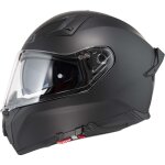 Nzi - casque moto intgral - modle go rider stream duo noir mat avec pare - soleil