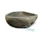 Gal�o - vasque en pierre � poser 40cm - design �pur� et �l�gant - installation facile - mat�riau durable ...