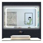 Ocean sanitaire ? miroir lumineux de salle de bain 80x60cm ? anti - bu�e ? �clairage led 6000k ? installation ...