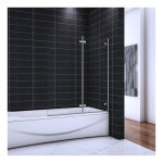 Ocean sanitaire - ocean pare - baignoire 100x140cm �cran de baignoire 5mm verre de s�curit�