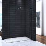 Ocean sanitaire - ocean paroi de douche 120x200cm en 8mm verre avec vitrification nano(anticalcaire) ...
