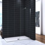 Ocean sanitaire - ocean paroi de douche 50x200cm en 8mm verre avec vitrification nano(anticalcaire) livr ...