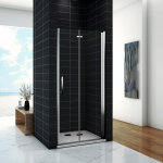 Ocean sanitaire ? porte de douche pivotante et pliante 90x195 cm ? verre anticalcaire 6 mm ? installation ...