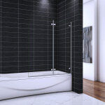 Ocean sanitaire - ocean pare - baignoire 120x140cm �cran de baignoire 5mm verre de s�curit�