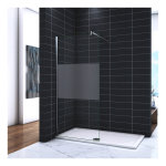 Ocean sanitaire - ocean paroi de douche 100x200cm en 8mm verre anticalcaire et sabl� au milieu livr� ...