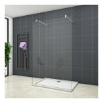 Ocean sanitaire - ocean paroi de douche 110x200cm paroi de douche  l'italienne avec les 2 barres de ...