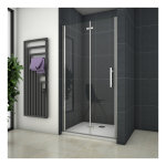 Ocean sanitaire - ocean porte de douche pivotante 110x185cm porte de douche pilante en verre anti - calcaire ...
