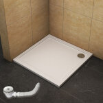 Ocean sanitaire - ocean receveur de douche 100x100cm, hauteur:3cm, livr� avec la bonde et le tuyau mod�le ...