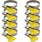 Odipie - lot de 10 colliers de serrage en inox 25 - 40 mm avec bande de 9 mm, colliers de serrage en ...