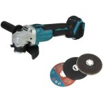 Odipie - meuleuse d'angle sans fil 125 mm 18 volts 4 vitesses pour anciennes batteries makita + accessoires ...