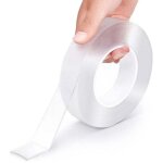 Odipie - ruban adh�sif double face heavy duty 5m ruban mural polyvalent ruban de montage amovible r�utilisable ...