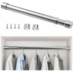 Odipie ? tringle extensible en acier inoxydable 51 - 80 cm ? anticorrosion ? charge 30 kg ? pour dressing ...
