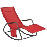 Sobuy - ogs47 - r fauteuil  bascule transat de relaxation chaise longue bain de soleil rocking chair ...