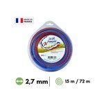 Fil d�broussailleuse h�lico�dal 'le fil fran�ais' - 2, 7 mm 15m