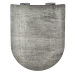 Olfa - abattant wc wood slim detroit mat - descente assiste - dclipsable